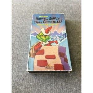 How the Grinch Stole Christmas (VHS, 1990) VG vintage Dr. Seuss